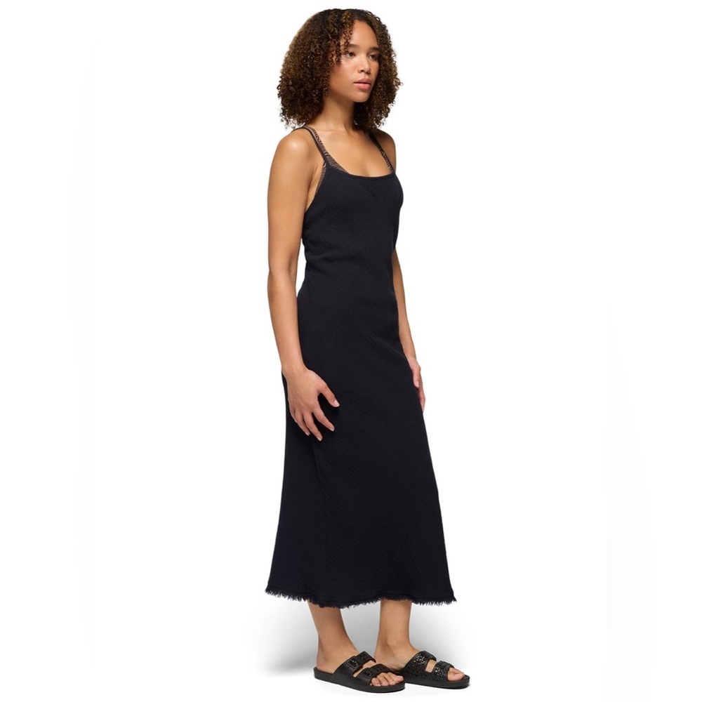 Prana Hideaway Black Midi Dress Sz XS NWT